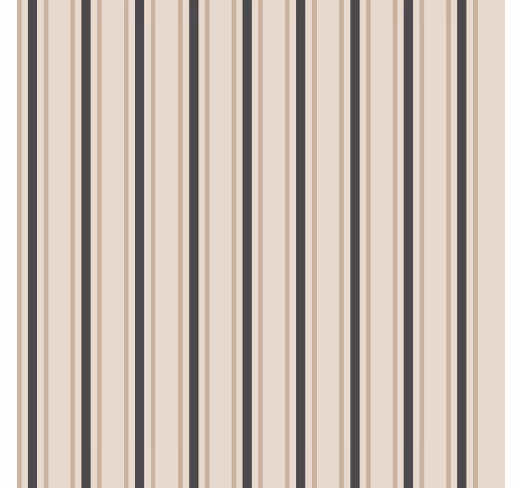 Papel tapiz rayas verticales colores negro y beige - TenVinilo