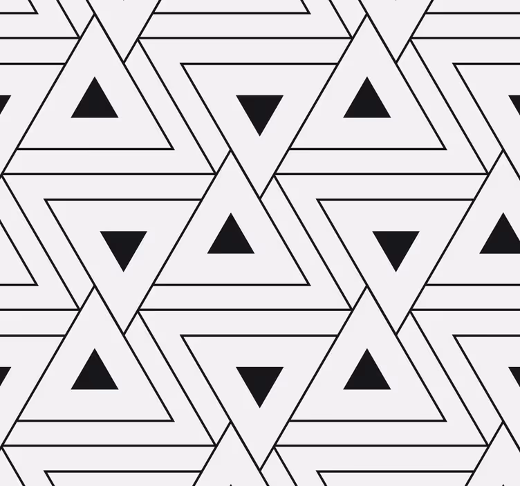 Papel tapiz geométrico patrón triangular - TenVinilo