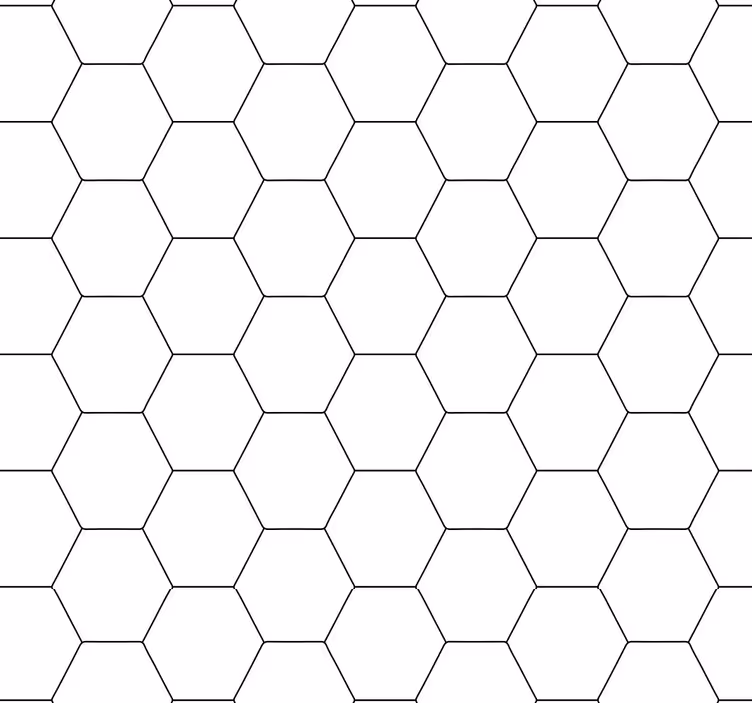 Papel tapiz geométrico patrón de panal - TenVinilo