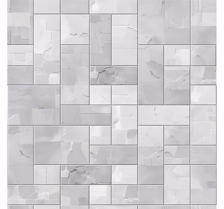Papel tapiz azulejos azulejos grises - TenVinilo
