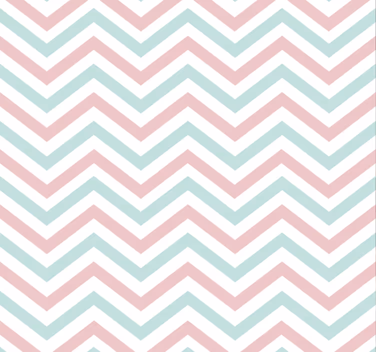 Papel de pared para salón colores de pastel de zigzag - TenVinilo