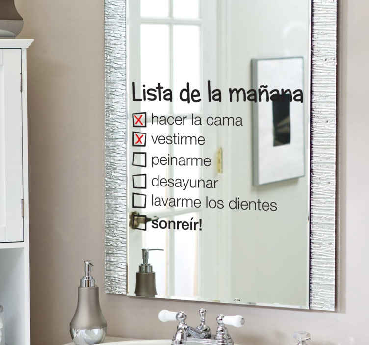 Vinilos para espejos de armarios