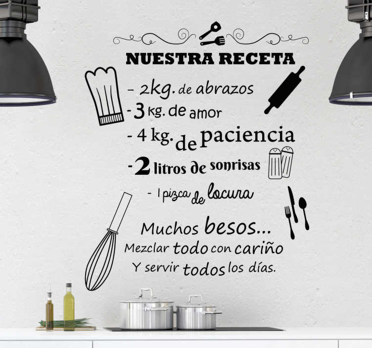Vinilos para cocinas nuestra receta - TenVinilo