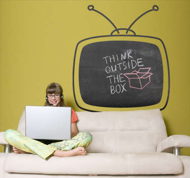 Vinilo de pizarra televisor