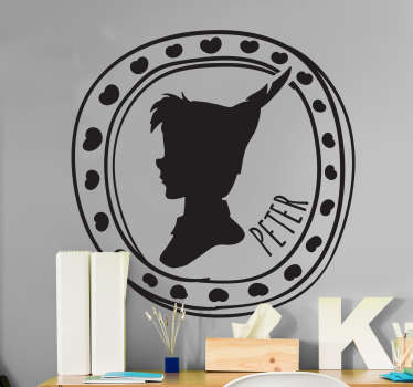 Vinilo decorativo camafeo infantil