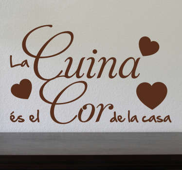 Vinilo decorativo cor de la casa