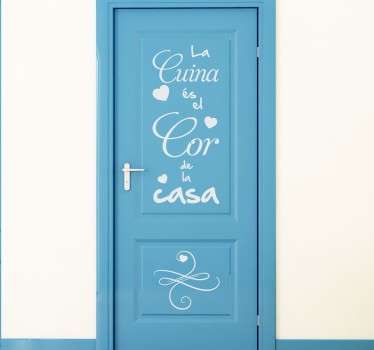 Vinilo decorativo cuina casa vertical