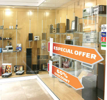 Vinilo decorativo flechas indicación