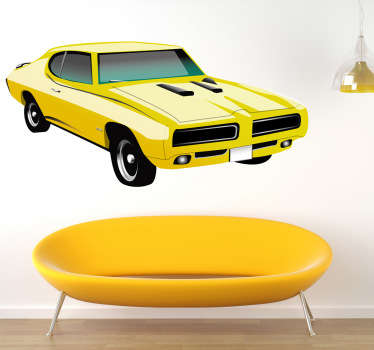 Vinilo decorativo pontiac gto 1970