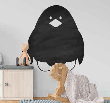 Vinilo pizarra infantil pingüino