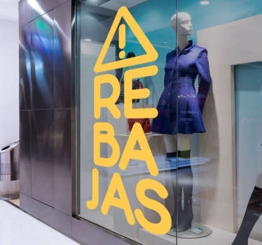 Vinilos para tiendas de rebajas