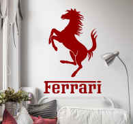 Adhesivo decorativo caballo Ferrari