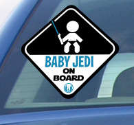 Vinilo baby jedi on board