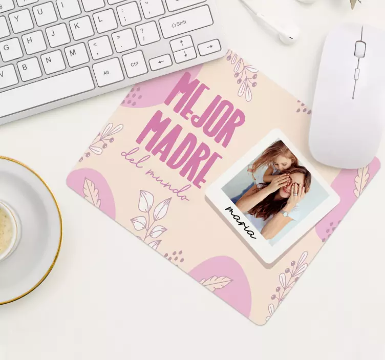 Alfombrilla de ratón personalizable mejor madre - TenVinilo