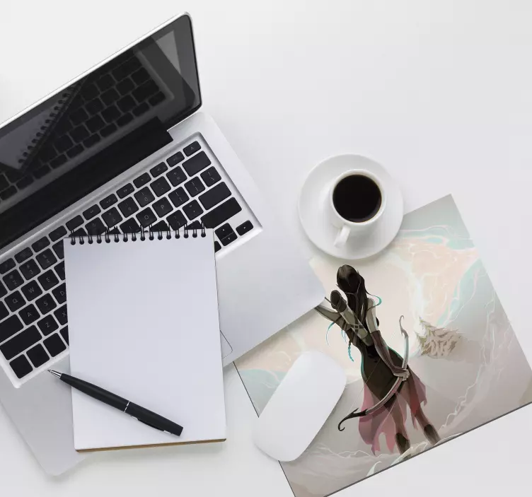 Alfombrilla ratón anime de elfa - TenVinilo