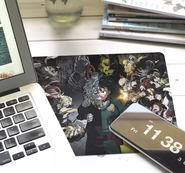 Alfombrilla raton anime Mi academia de héroe - TenVinilo
