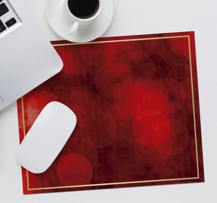 Mouse pad navidad elegantes patrones rojos - TenVinilo