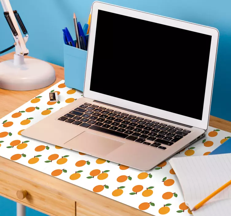 Mouse pad textura delicia de fruta naranja - TenVinilo