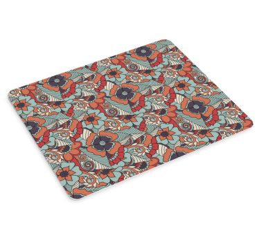Mouse pad textura estilo floral abstracto - TenVinilo