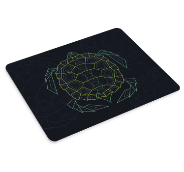 Alfombrilla de ratón geométrico abstracto tortuga - TenVinilo