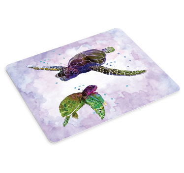 Mouse pad original tortugas marinas coloridas - TenVinilo