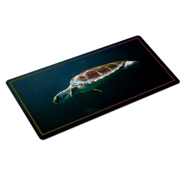 Alfombrilla ratón XXL original tortuga nadando - TenVinilo
