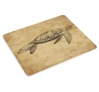 Alfombrilla para ratón dibujo de tortuga  - TenVinilo