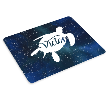 Alfombrilla de ratón original tortuga con nombre - TenVinilo