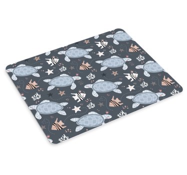 Mouse pad textura tortuga y pez - TenVinilo