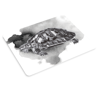 Mouse pad original ilustración de tortuga estampada - TenVinilo