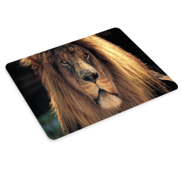 Mouse pad original retrato de león majestuoso - TenVinilo