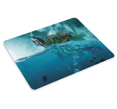 Mouse pad original escena de tortugas bajo el agua - TenVinilo
