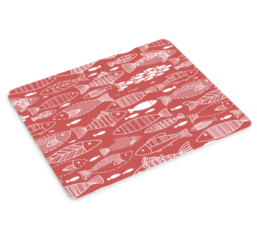 Mouse pad textura diseño de peces - TenVinilo
