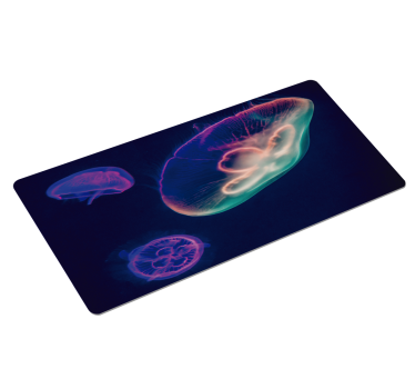 Alfombrilla gaming XXL medusas multicolores - TenVinilo
