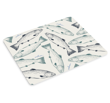 Mouse pad original estampado de salmón - TenVinilo
