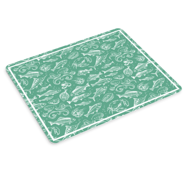 Mouse pad textura peces y criaturas del océano - TenVinilo