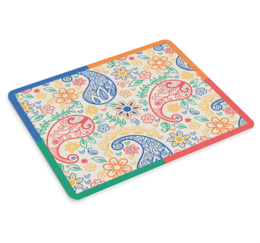 Mouse pad textura remolinos florales coloridos - TenVinilo