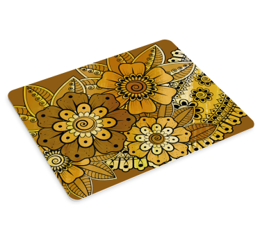 Mouse pad textura motivo de espirales florales - TenVinilo