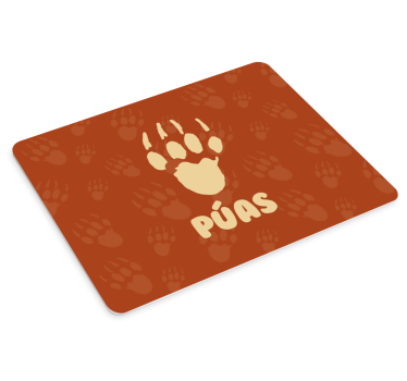 Mouse pad original huella de pata de oso - TenVinilo
