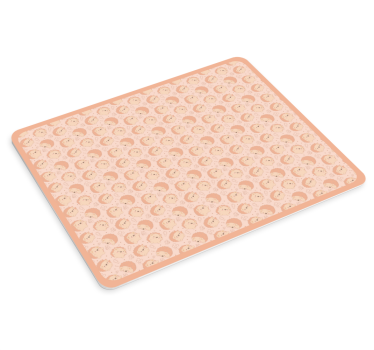 Mouse pad textura patrones de caritas adorables - TenVinilo