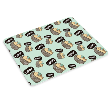 Mouse pad original personajes de erizos adorables - TenVinilo