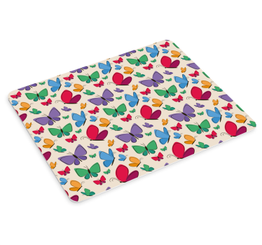 Mouse pad textura patrones de mariposas coloridas - TenVinilo