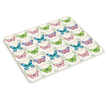 Mouse pad textura mosaico de mariposas coloridas - TenVinilo