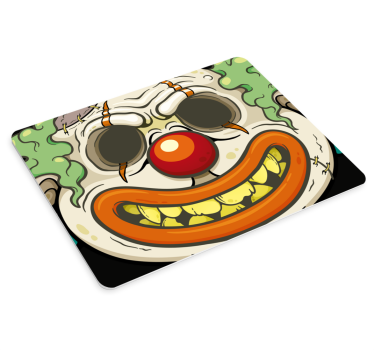Mouse pad original cara de payaso espeluznante - TenVinilo