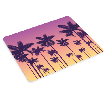Mouse pad textura silueta de palmera - TenVinilo
