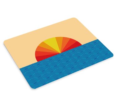 Mouse pad textura patrón amanecer colorido - TenVinilo