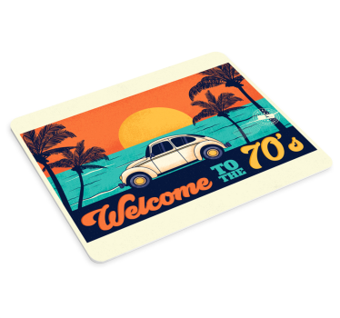 Alfombrilla ratón frase bienvenido a los 70 - TenVinilo