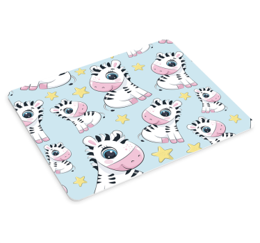 Mouse pad original personajes de cebra adorables - TenVinilo
