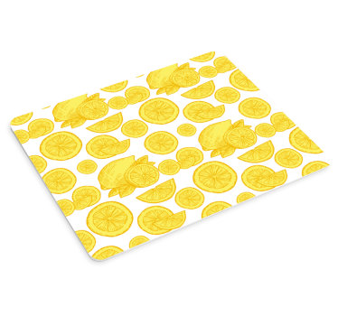 Mouse pad textura patrón de limones vivos - TenVinilo