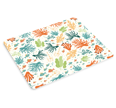 Mouse pad textura diseño coral colorido - TenVinilo